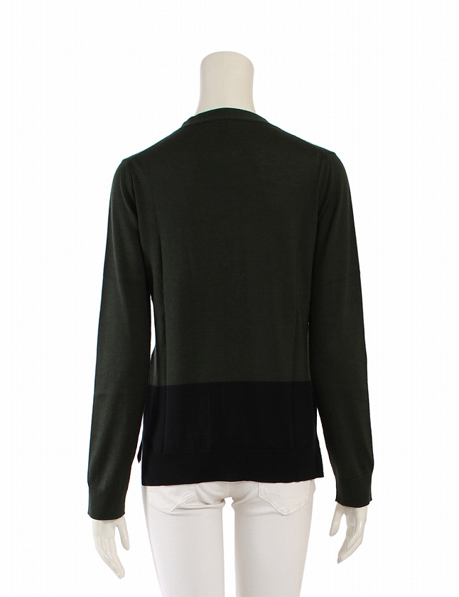 ルイヴィトン LOUIS VUITTON カーディガン ニット 緑 グリーン 黒