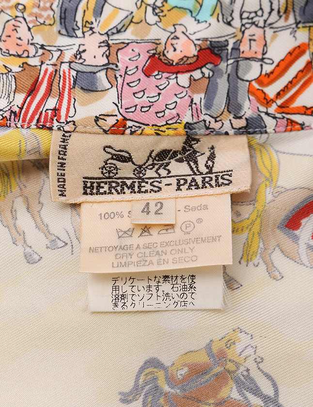 HERMES ヴィンテージ・チュニック シャツ 遺さ