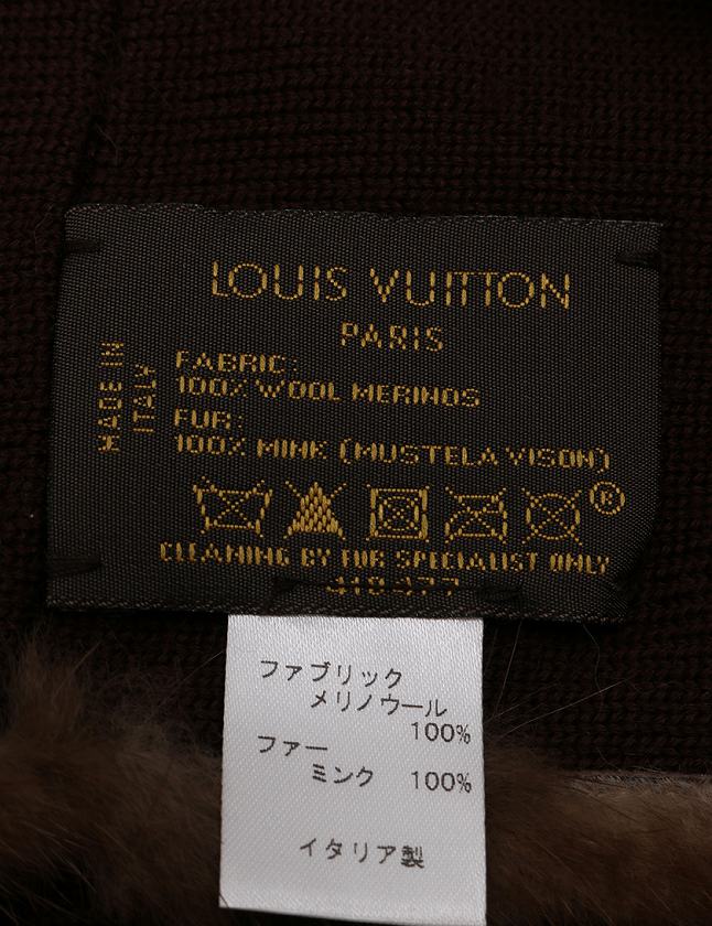 LOUIS VUITTON ヴィトン LV ミンクファー スヌード ルイヴィトン