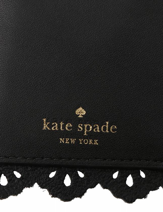 ケイトスペード KATE SPADE 長財布 二つ折り 黒 ブラック 小物 レザー 