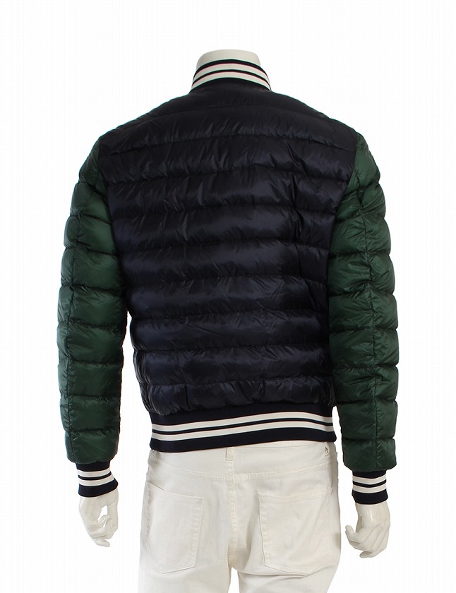 モンクレール MONCLER ダウンジャケット ライトダウン ネイビー 紺 緑