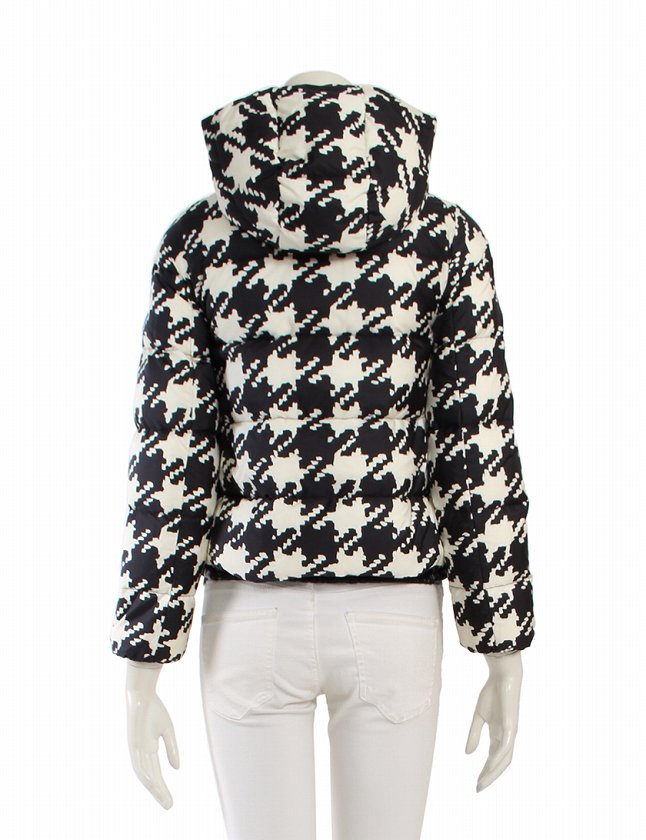 モンクレール MONCLER ダウンジャケット 白 黒 KIDS 140 アウター 千鳥 