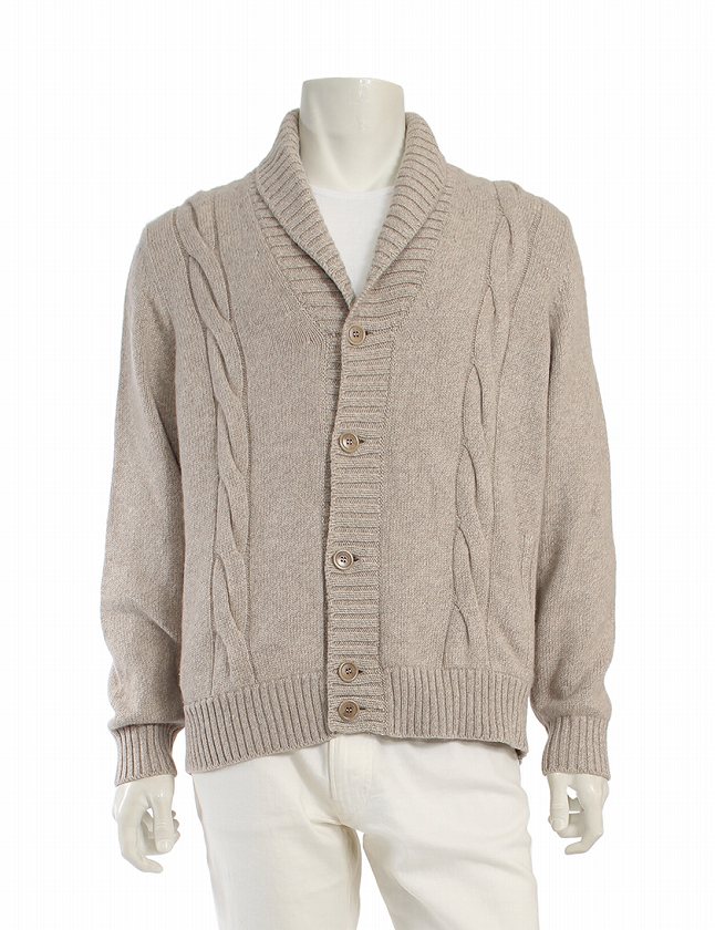 ロロピアーナ Loro Piana カーディガン ニット ショールカラー  