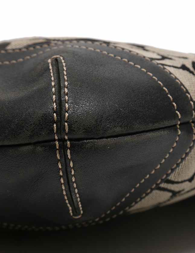 コーチ ショルダーバッグ 黒/グレー COACH 国内発送 コーチ バッグ メンズ ショルダーバッグ