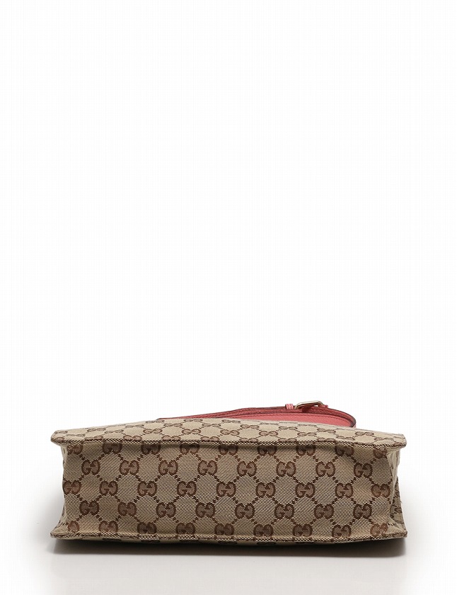 グッチ GUCCI ショルダーバッグ ベージュ ピンク GGキャンバス