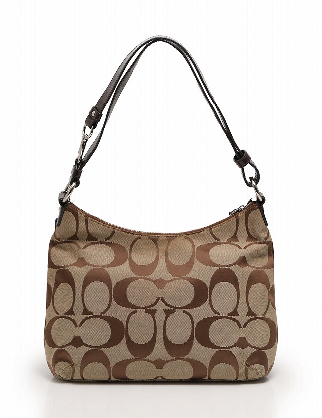 コーチ COACH ショルダーバッグ シグネチャー ベージュ 茶色