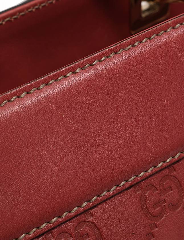 グッチ GUCCI トートバッグ ショルダーバッグ グッチシマ 赤 レッド