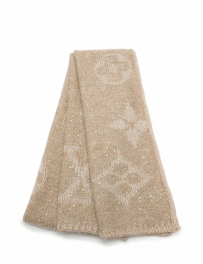 LOUISVUITTON エシャルプ モノグラム グリッター マフラー LOUIS VUITTON ルイヴィトン エシャルプ モノグラム グリッター