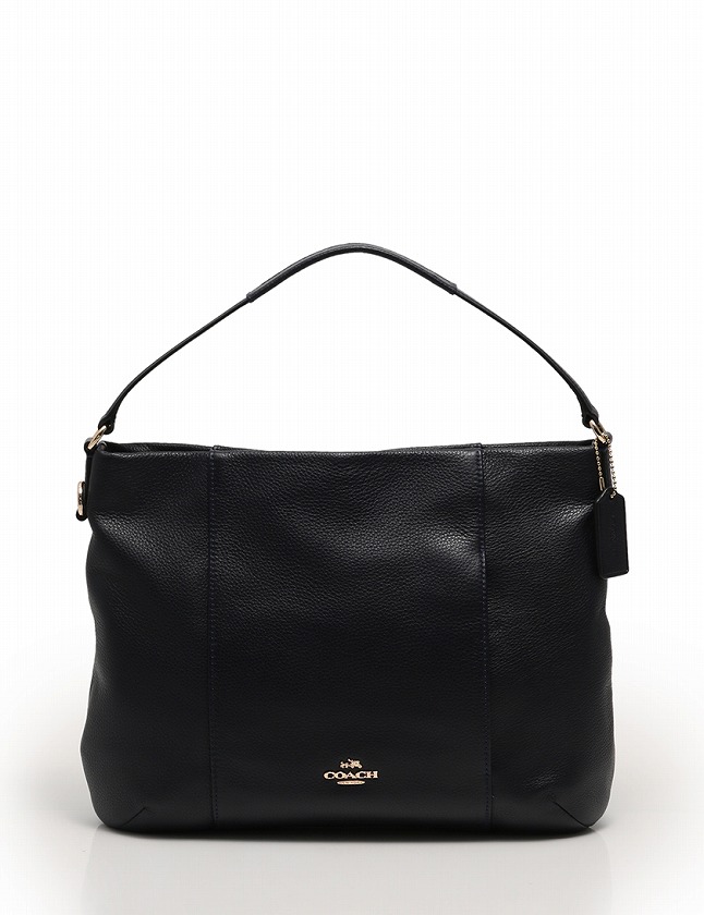 美品　COACHコーチ 2wayバッグ F35809 レザー ネイビー 374 コーチ COACH ショルダーバッグ ネイビー 紺 レザー F35809 スト
