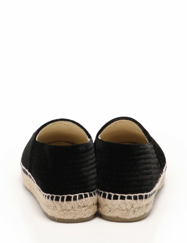 シャネル CHANEL エスパドリーユ フラットシューズ スリッポン ココ