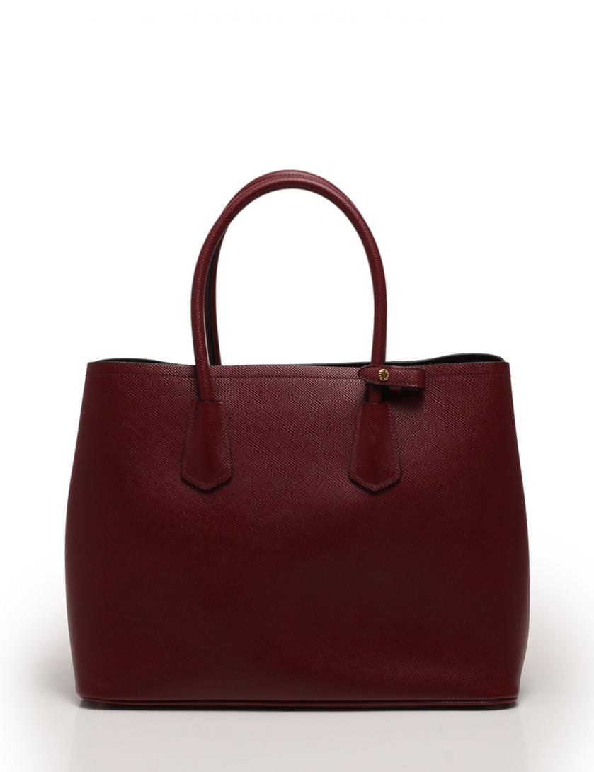 プラダ PRADA ハンドバッグ ショルダーバッグ ボルドー 赤 