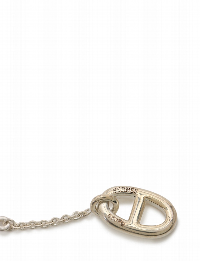 HERMES♡シルバーシェーヌダンクルスタッドピアス　美品 HERMES】シェーヌダンクル ピアス シルバー HEREMS エルメス