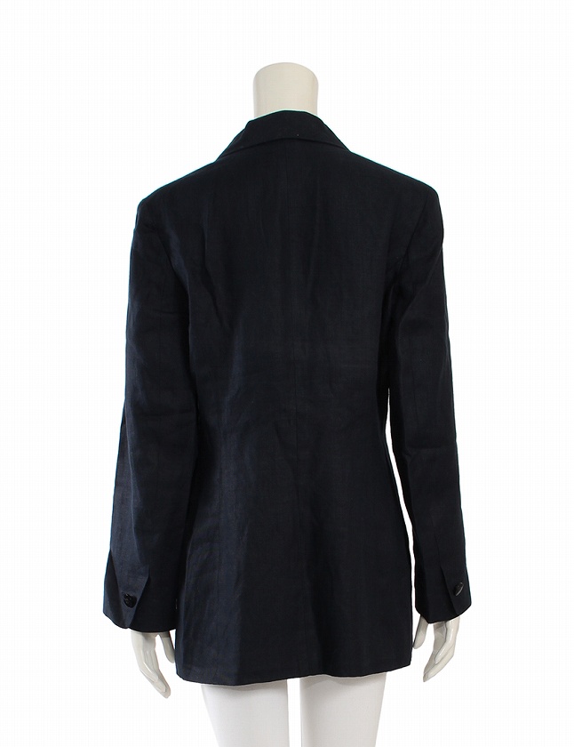 CHANEL ネイビー テーラードジャケット シャネル CHANEL テーラードジャケット ブレザー 98P ネイビー