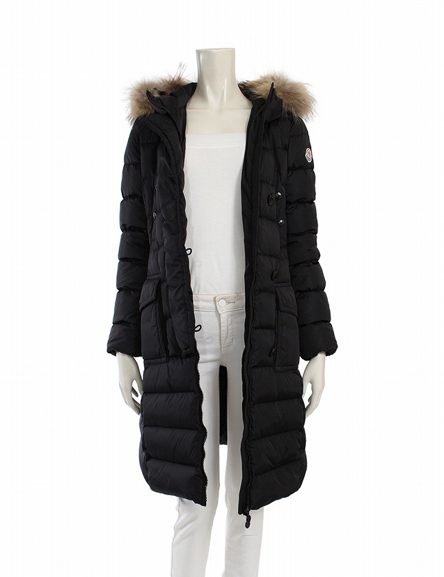 モンクレール MONCLER ダウンコート ロングコート ジェノブリエ 黒