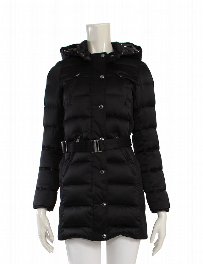 バーバリー BURBERRY CHILDREN ダウンコート ロングコート 黒 ブラック