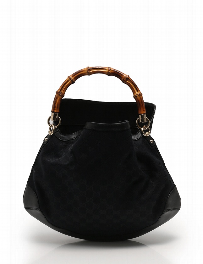 グッチ GUCCI ハンドバッグ ショルダーバッグ バンブー 黒
