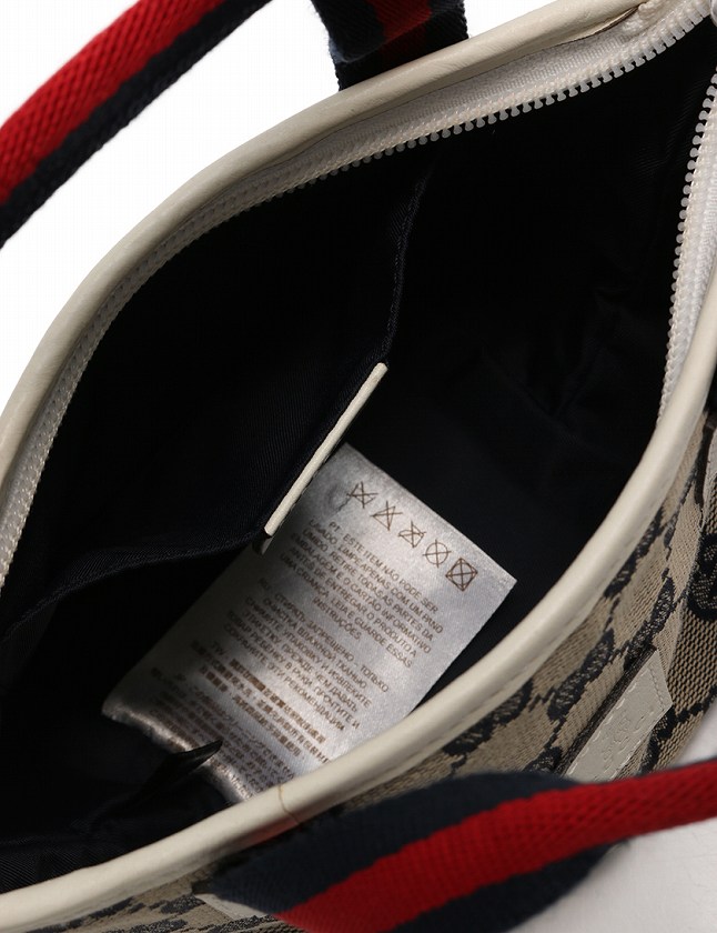 グッチ GUCCI ハンドバッグ チルドレンズ 白 ネイビー 赤 GG