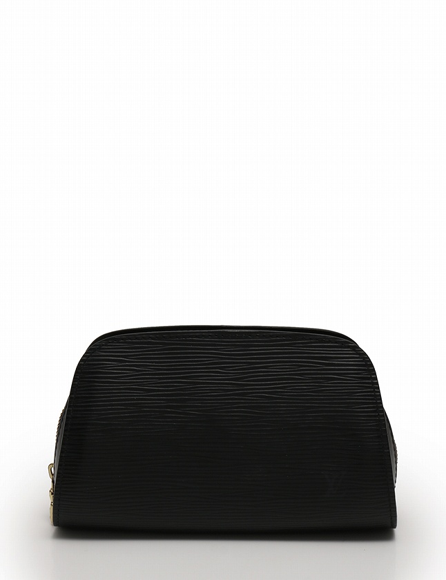 ルイヴィトン LOUIS VUITTON ポーチ ドフィーヌ PM エピ ノワール 黒 