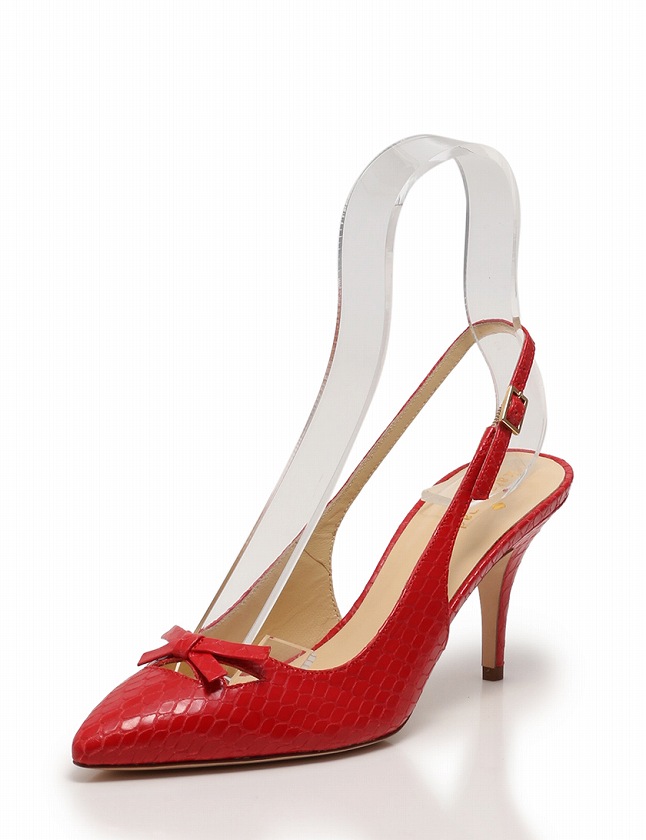 ケイトスペード KATE SPADE パンプス サンダル ヒール 赤 レッド 24cm 