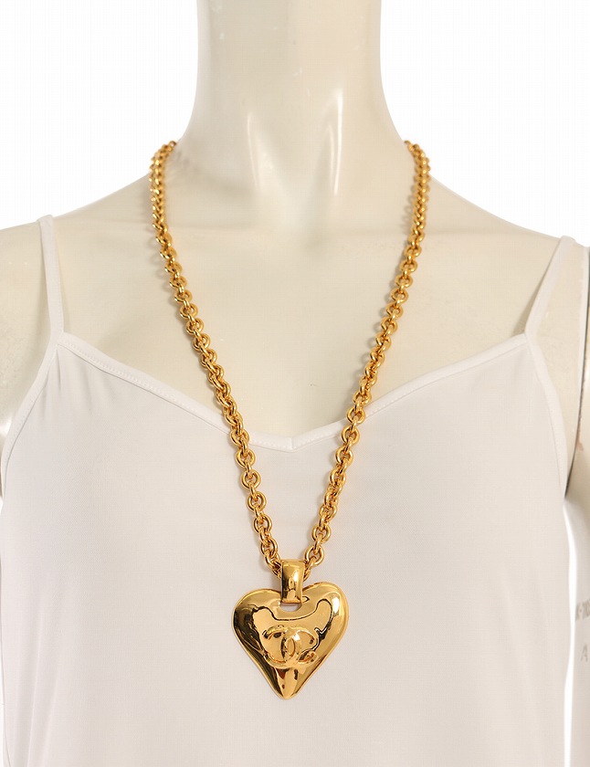 シャネル CHANEL ネックレス ペンダント ココマーク ハート