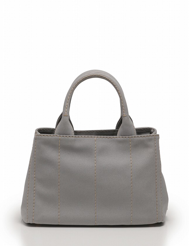 プラダ PRADA トートバッグ ショルダーバッグ ミニカナパ グレー 