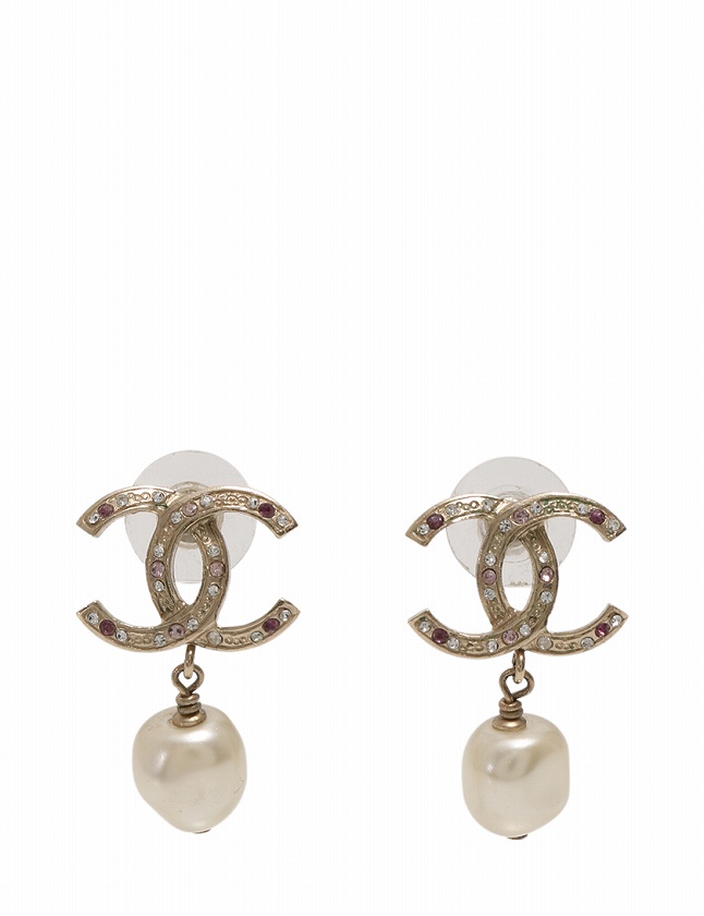 シャネル CHANEL ピアス スタッドピアス CCマーク ゴールド B14S