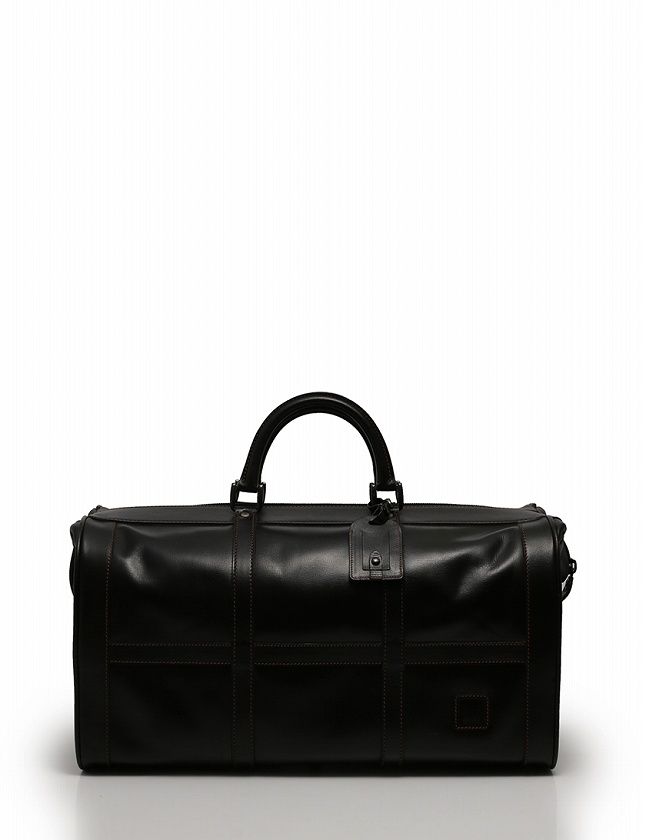 ダンヒル dunhill ボストンバッグ ハンドバッグ 黒 ブラック レザー 