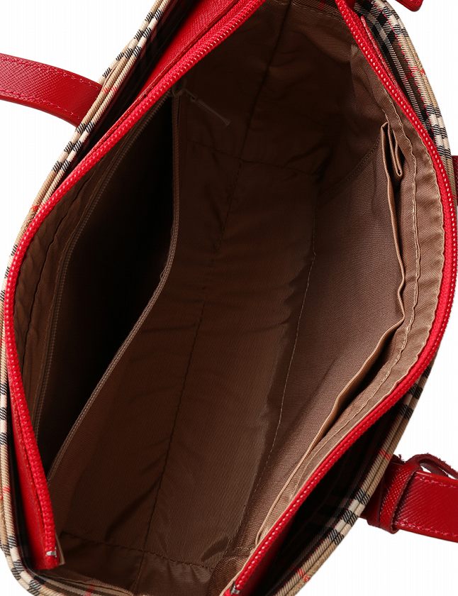BURBERRY バーバリー ボストンバッグ ナイロン レザー 赤 ベージュ BURBERRY 美品 バーバリー ハートプリント 2WAY ミニボストン
