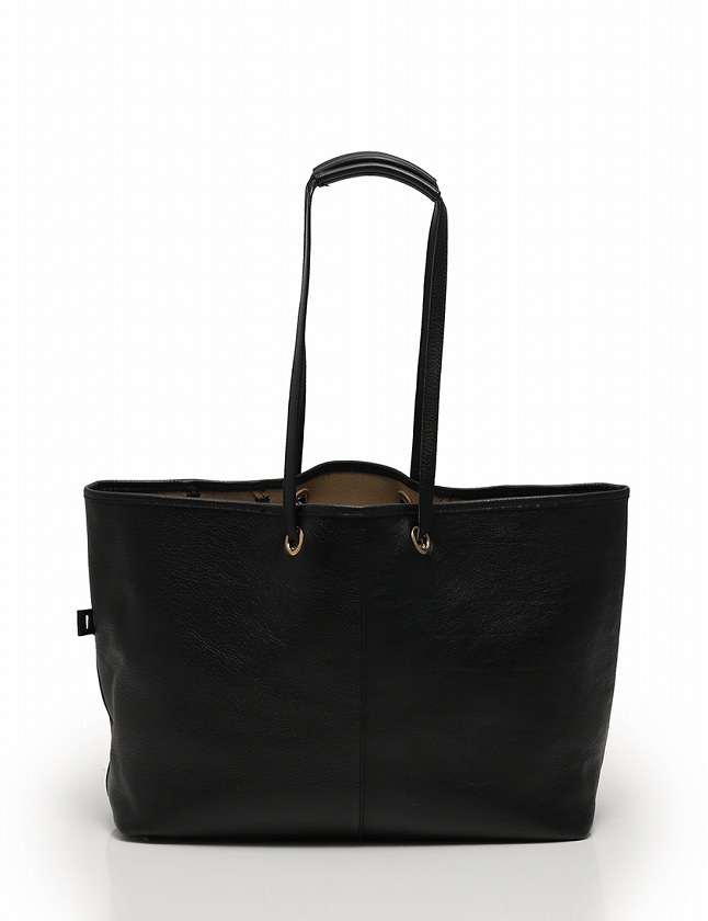 イヴ・サンローラン ブラックレザートートバッグ 保存袋つき SAINT