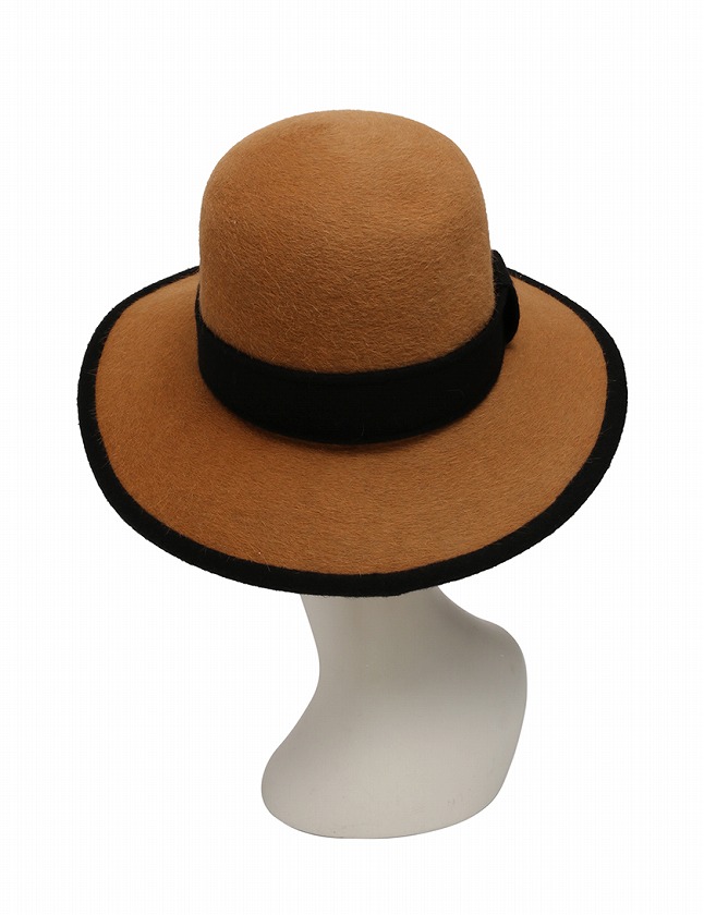 HERMES カシミア フェルト ハット オレンジ HERMES カシミア フェルト ハット オレンジ