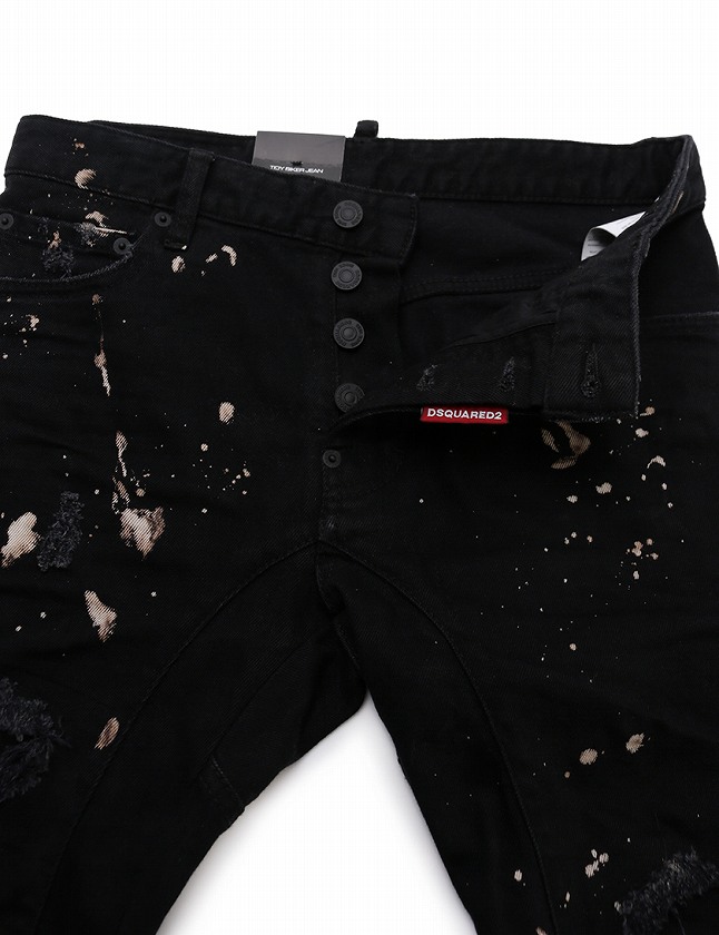 DEFORMATER ブラック デニムパンツ ペイント加工 サルエル 逃げ込める 