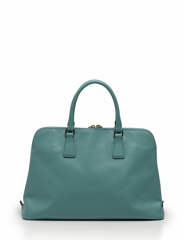 プラダ PRADA ハンドバッグ ミント ライトグリーン ゴールド 