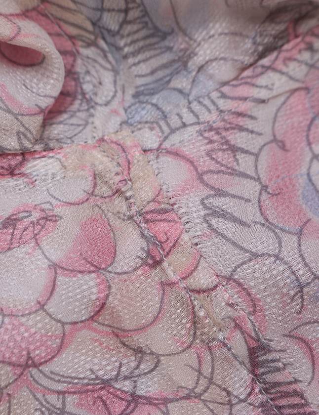 シャネル CHANEL シャツ ブラウス ピンク 水色 ベージュ XS トップス