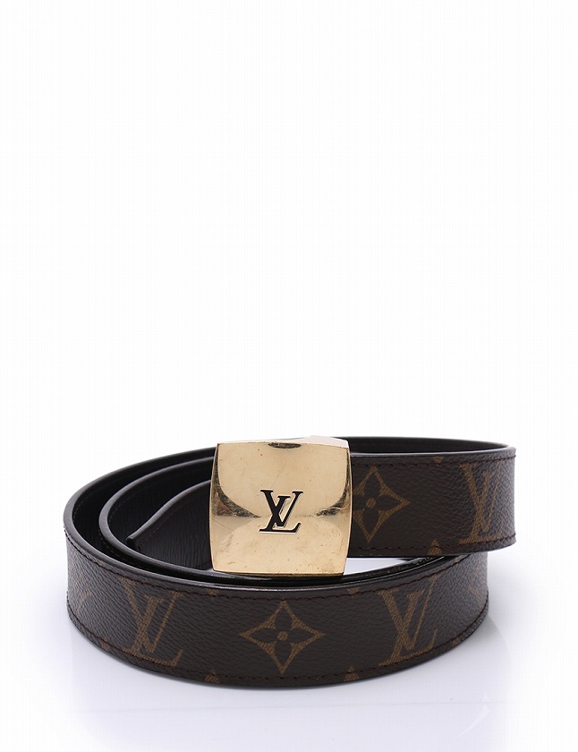 ルイヴィトン LOUIS VUITTON ベルト 革ベルト サンチュール モノグラム 