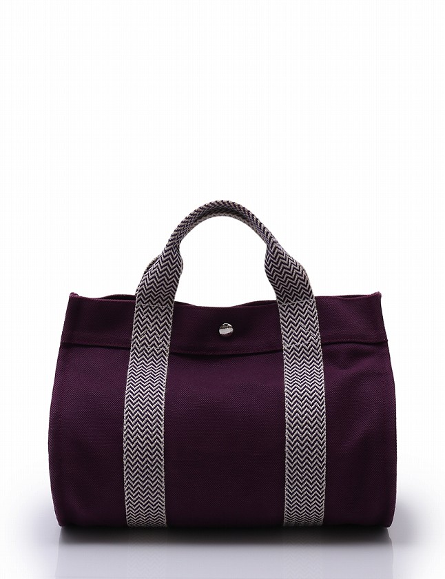エルメス HERMES トートバッグ ハンドバッグ カンヌ PM 紫 パープル 白