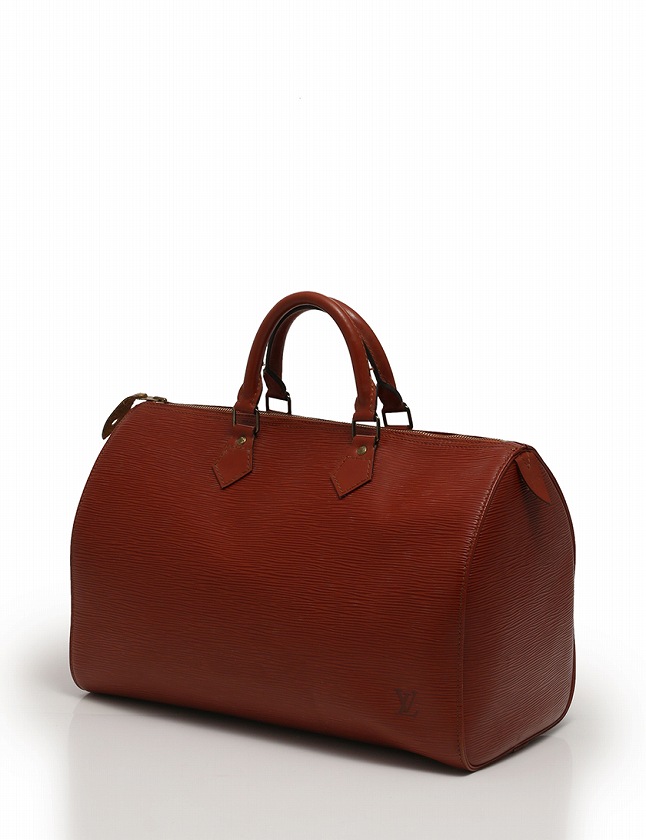 LOUIS VUITTON ブラウンエピスピーディ25 ハンドバッグ 鍵付き