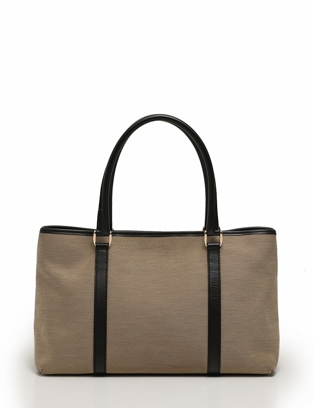 グッチ GUCCI トートバッグ ショルダーバッグ ベージュ ダークブラウン 