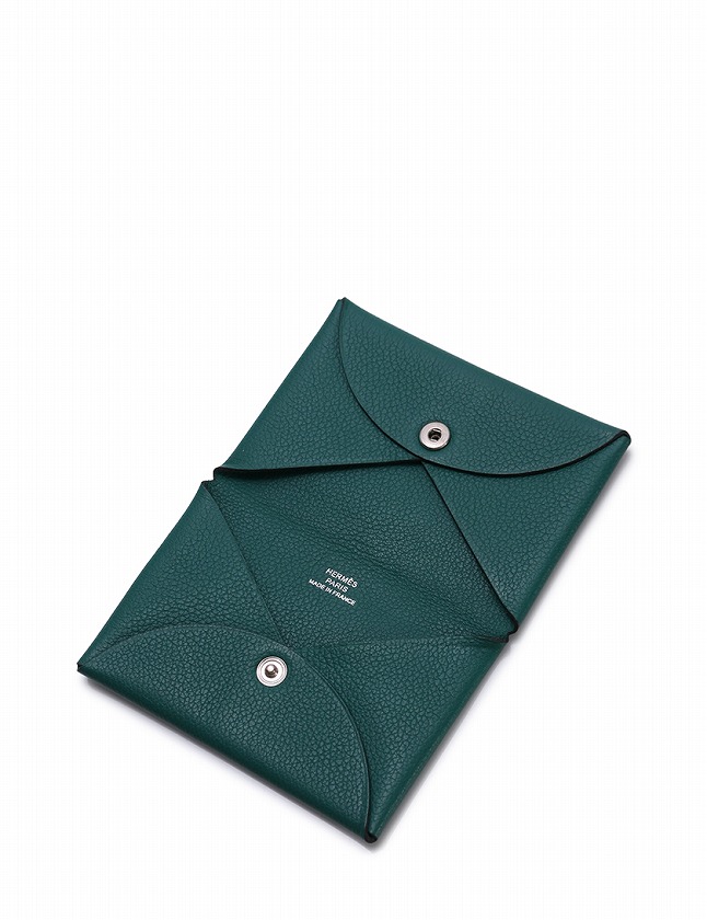 エルメス HERMES カードケース 名刺入れ ガルヴィ マラカイト 緑