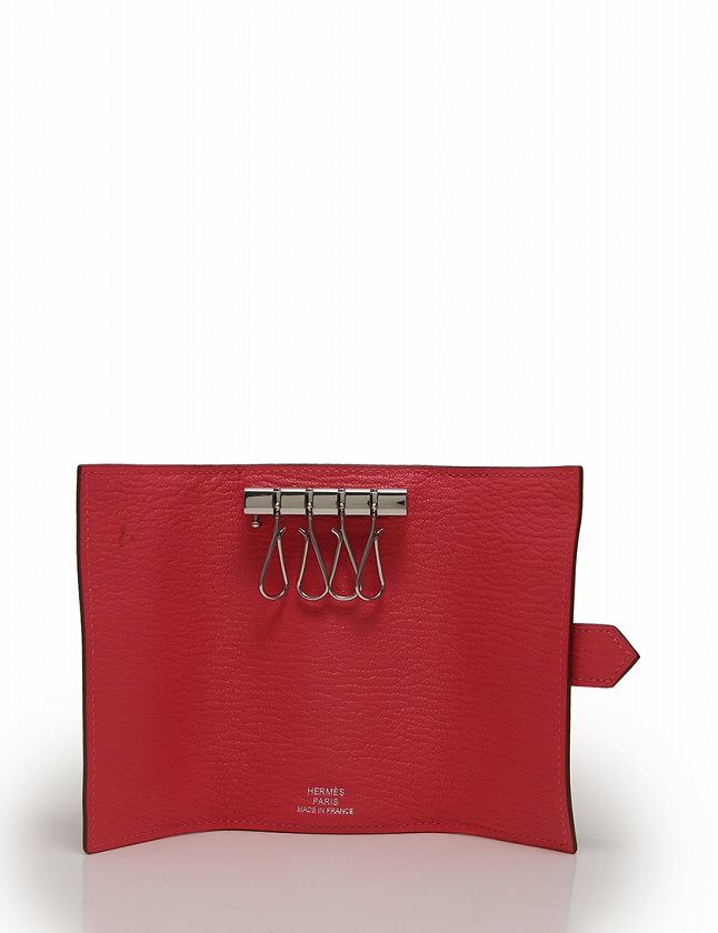 エルメス HERMES キーケース ベアン 4連 ローズリップスティック 