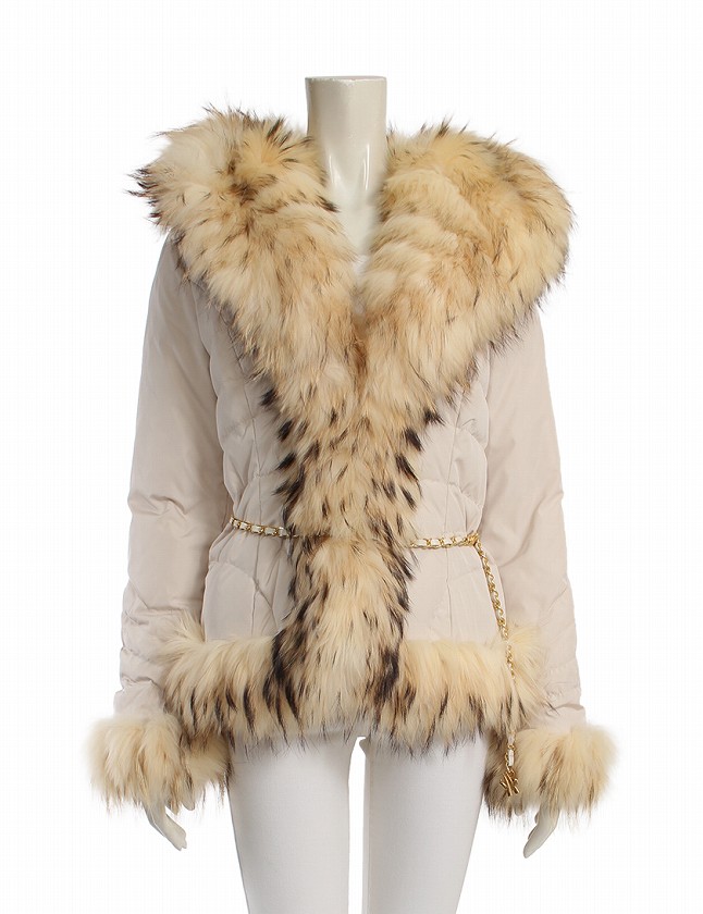 モンクレール MONCLER ダウンジャケット ライトベージュ アイボリー S 