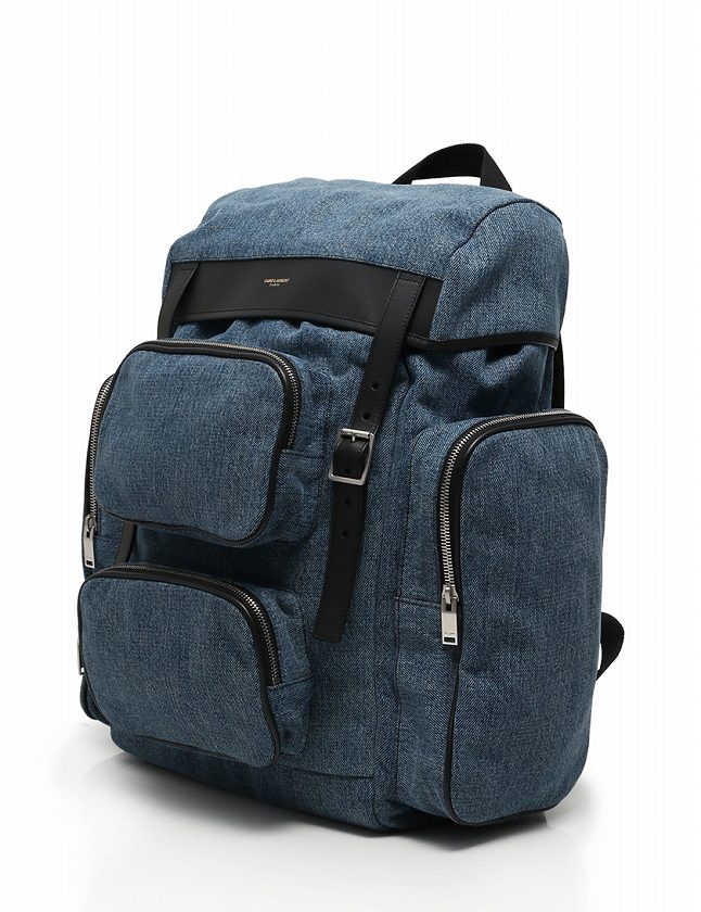 SAINT LAURENT ネイビー リュック SAINT LAURENT ネイビー リュック ネイビー（紺）系 Saint