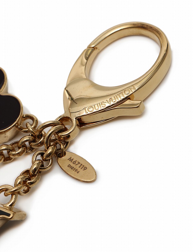 ルイヴィトン LOUIS VUITTON バッグチャーム キーホルダー フルール 
