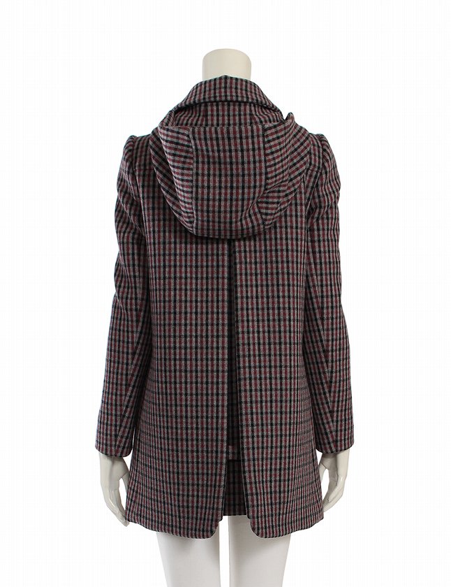 miumiu ミュウミュウ コート ダークグレー 36 ミュウミュウ ビジュー