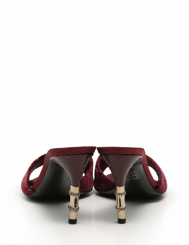 GUCCI♡グッチ バンブーGG柄ミュール グッチ GUCCI ミュール サンダル ヒール バンブーモチーフ GG柄