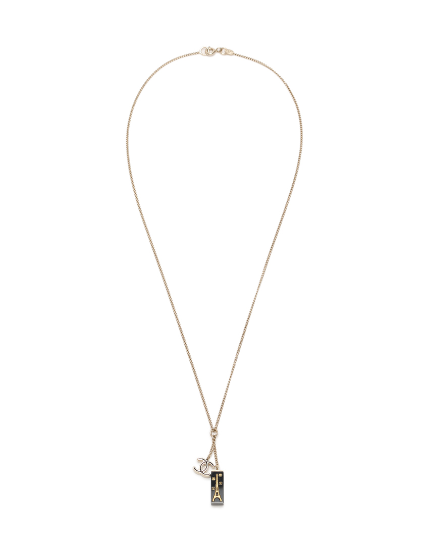 CHANEL ロゴペンダント ネックレス エッフェル塔 シャネル CHANEL ネックレス ペンダント ココマーク エッフェル