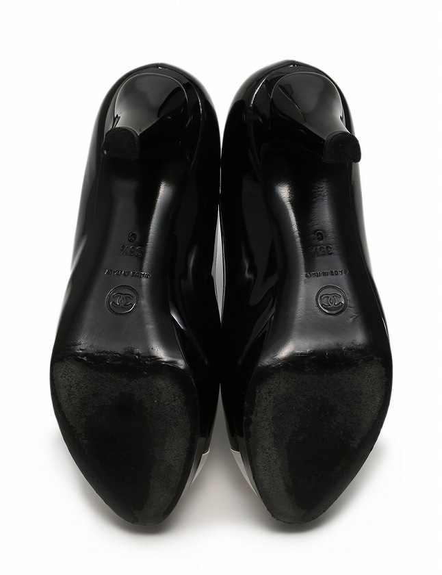 【大人気❗️】CHANELハイヒール・パンプス ブラック エナメルレザー ロゴ 2025年最新】CHANEL レディース ハイヒール・パンプスの人気