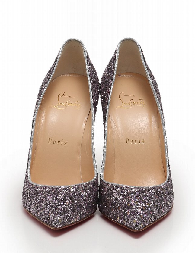 美品　クリスチャンルブタン　グリッター　パンプス　ハイヒール　ピンヒール　ラメ クリスチャンルブタン Christian louboutin パンプス ヒール