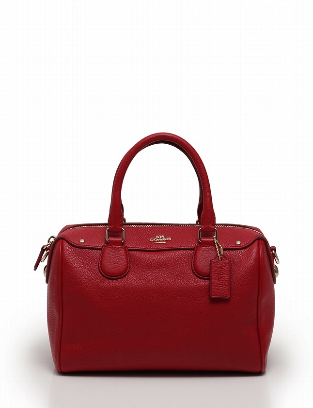 コーチ COACH ハンドバッグ ショルダーバッグ 赤 レッド レザー 