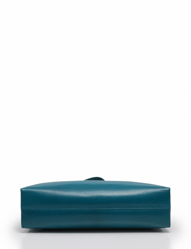 ブルガリ BVLGARI ショルダーバッグ 青 ブルー レザー 箱 保存袋付き 