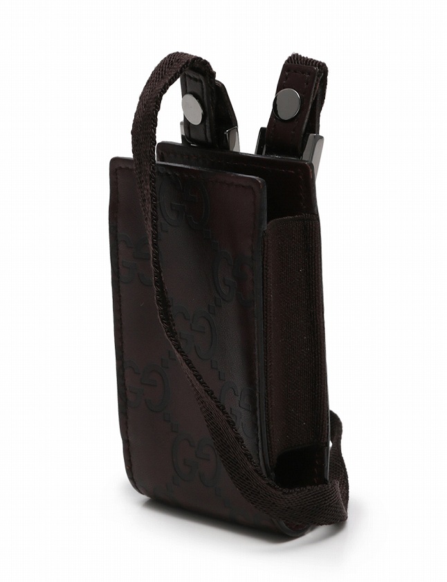 グッチ GUCCI マルチケース グッチシマ 茶色 ブラウン 小物